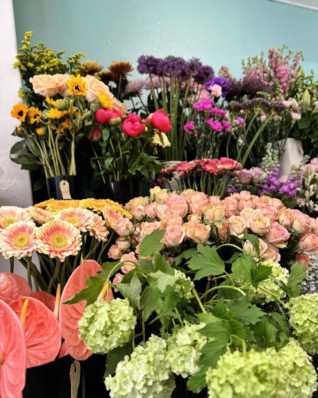 Friske blomster i Blomsterhjørnet Odense