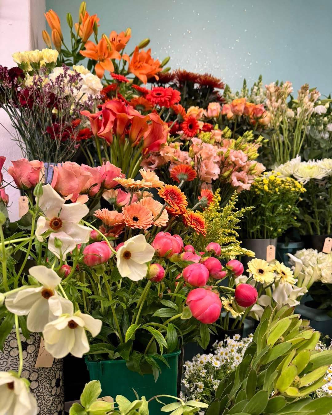 Friske blomster i Blomsterhjørnet Odense