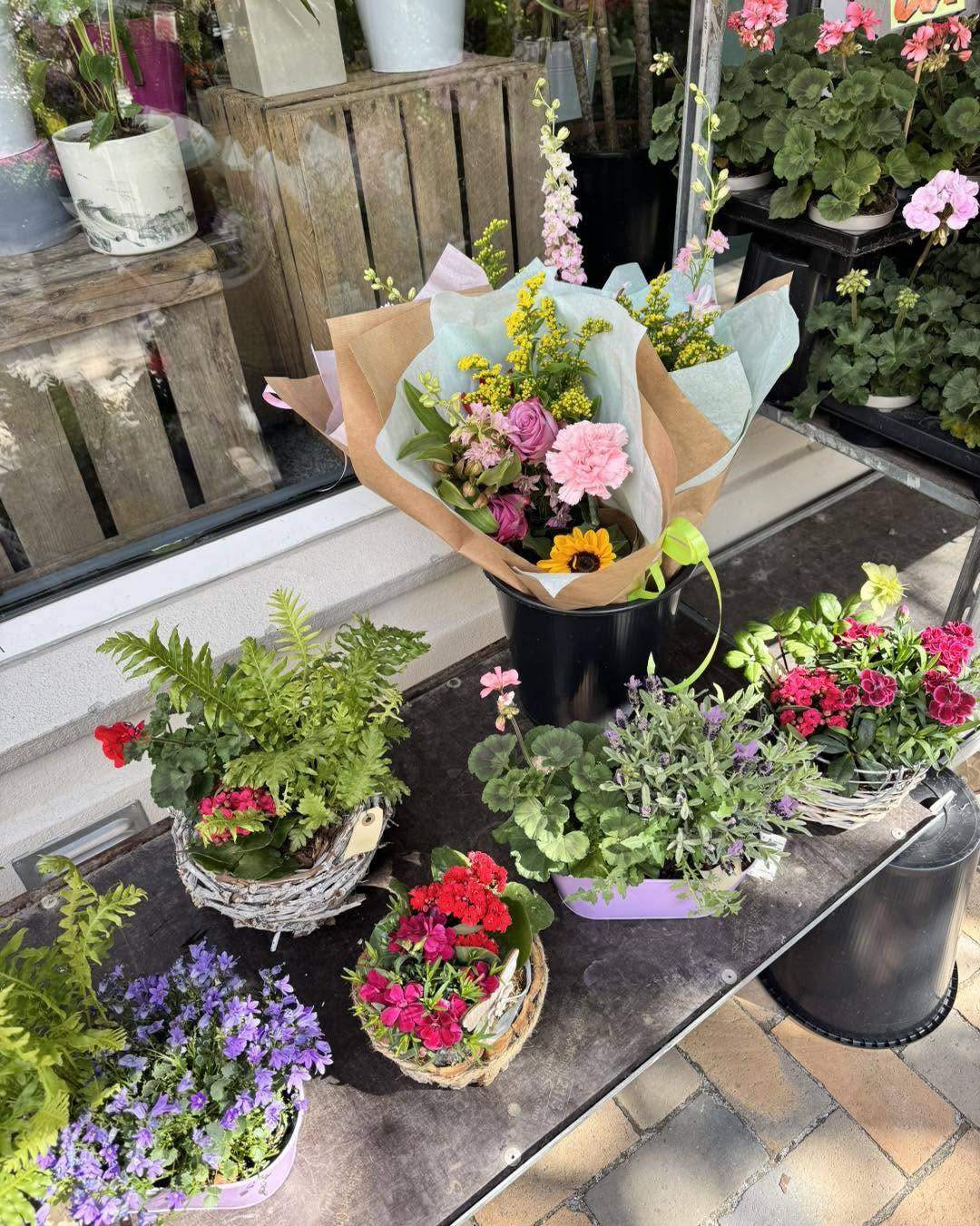 Friske blomster i Blomsterhjørnet Odense