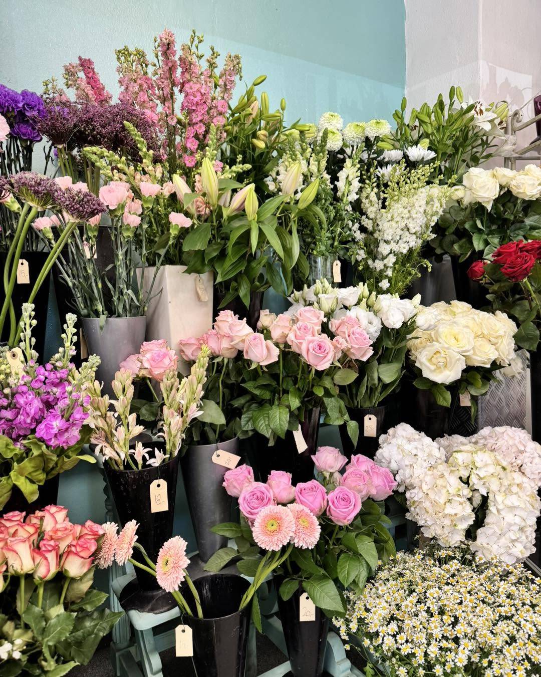 Friske blomster i Blomsterhjørnet Odense